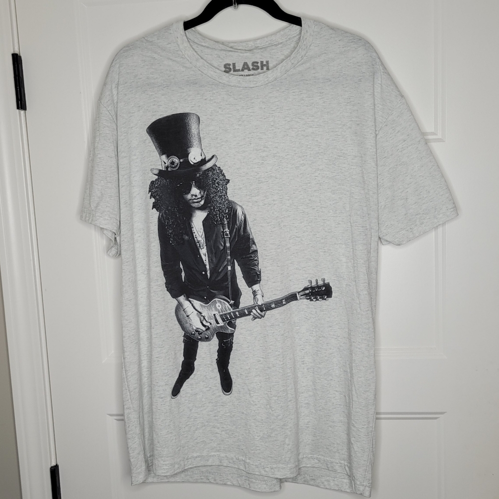 Slash on Guitar Distressed Lightweight T-Shirt XXL